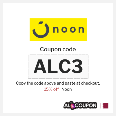 Coupon for Noon (ALC3) 15% off