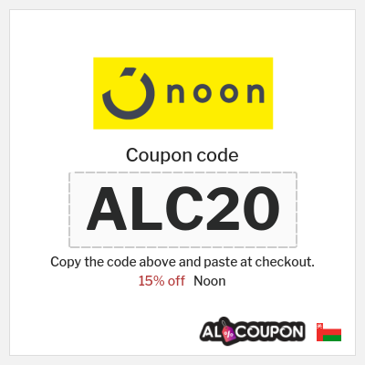 Noon Coupon (ALC20) Noon Promo Code 2026 for First Order