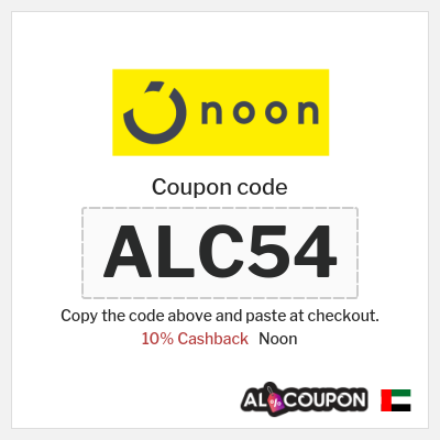 Coupon for Noon (ALC54) 10% Cashback