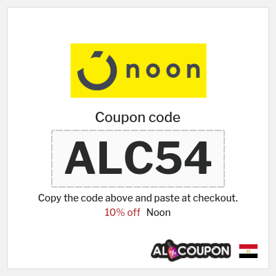 Noon Coupon (ALC54) Noon Promo Code 2026 for First Order
