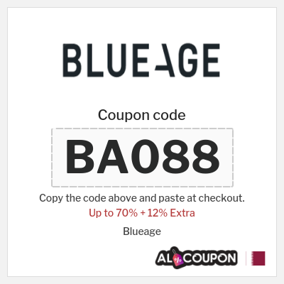 Coupon discount code for Blueage 12% OFF