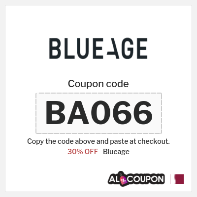 Coupon discount code for Blueage 30% OFF