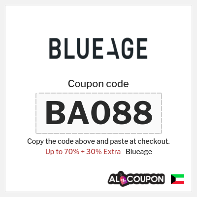 Coupon for Blueage (BA088) Up to 70% + 30% Extra