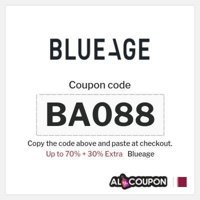 Coupon for Blueage (BA088) Up to 70% + 30% Extra