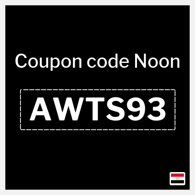 Coupon for Noon (AWTS93) 5% Discount, Up to 300 EGP