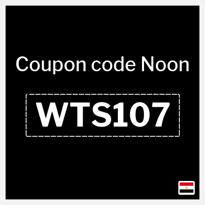 Coupon for Noon (WTS107) 5% Discount, Up to 300 EGP