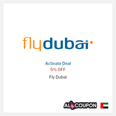Coupon discount code for Fly Dubai 5% OFF