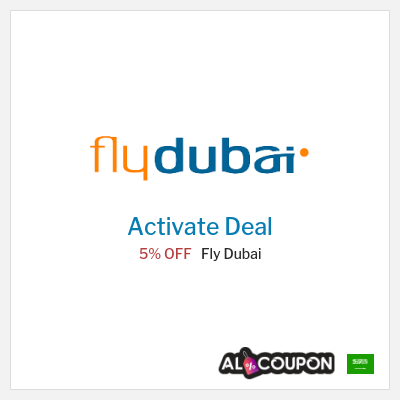 Coupon discount code for Fly Dubai 5% OFF