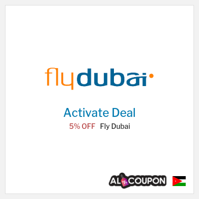 Coupon discount code for Fly Dubai 5% OFF