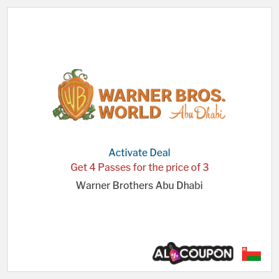 Coupon discount code for Warner Brothers Abu Dhabi Save of 15.5 Omani Rial