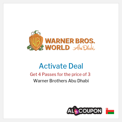 Coupon discount code for Warner Brothers Abu Dhabi Save of 15.5 Omani Rial