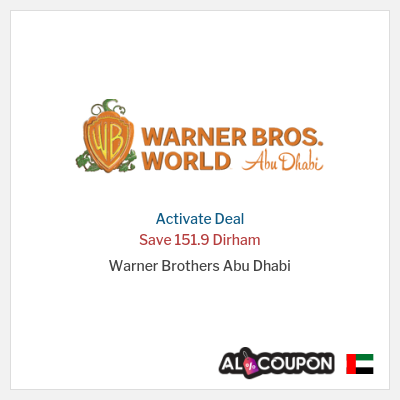 Special Deal for Warner Brothers Abu Dhabi Save 151.9 Dirham