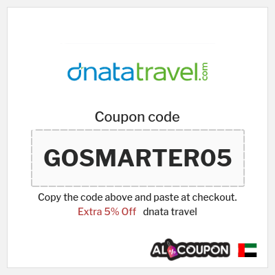 Coupon for dnata travel (GOSMARTER05) Extra 5% Off