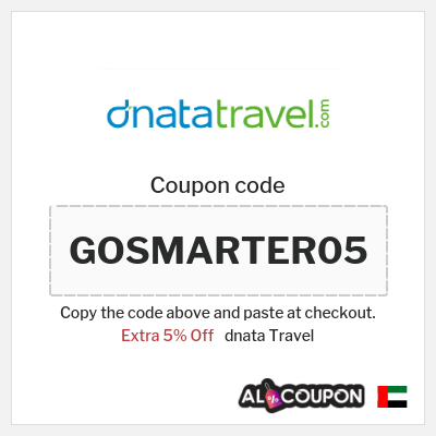 Coupon for dnata Travel (GOSMARTER05) Extra 5% Off