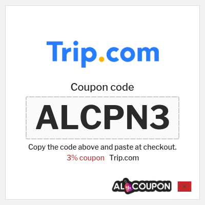 Coupon discount code for Trip.com 3% OFF