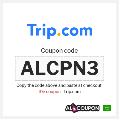 Coupon discount code for Trip.com 3% OFF