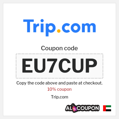 Coupon for Trip.com (EU7CUP) 10% coupon