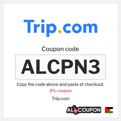 Coupon for Trip.com (ALCPN3) 3% coupon