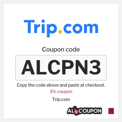 Coupon for Trip.com (ALCPN3) 3% coupon