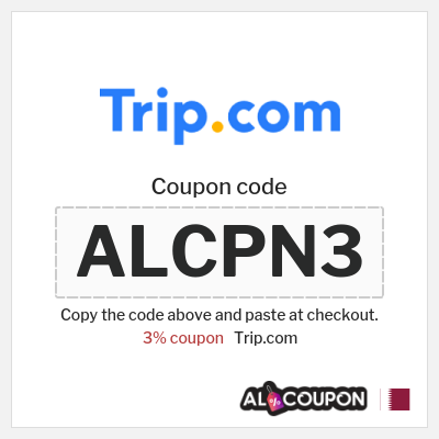 Coupon for Trip.com (ALCPN3) 3% coupon