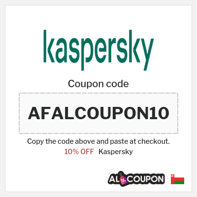 Coupon discount code for Kaspersky 10% OFF