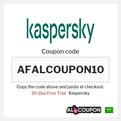 Coupon for Kaspersky (AFALCOUPON10) 30-Day Free Trial