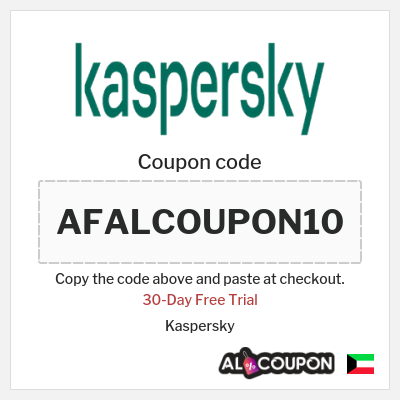 Coupon for Kaspersky (AFALCOUPON10) 30-Day Free Trial