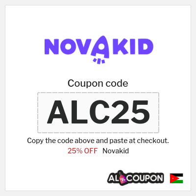 Coupon discount code for Novakid 15% OFF
