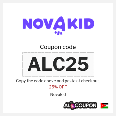 Coupon discount code for Novakid 15% OFF