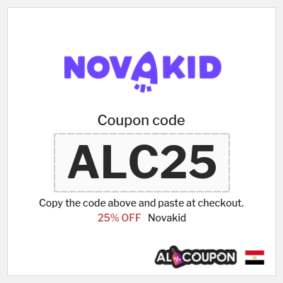 Coupon discount code for Novakid Verified Coupons Up to 25%