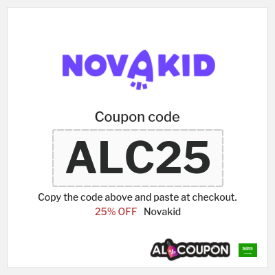 Coupon discount code for Novakid Verified Coupons Up to 25%