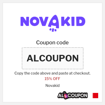 Coupon for Novakid (ALCOUPON) 15% OFF