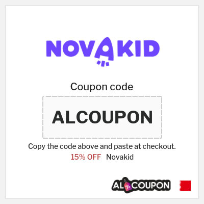Coupon for Novakid (ALCOUPON) 15% OFF