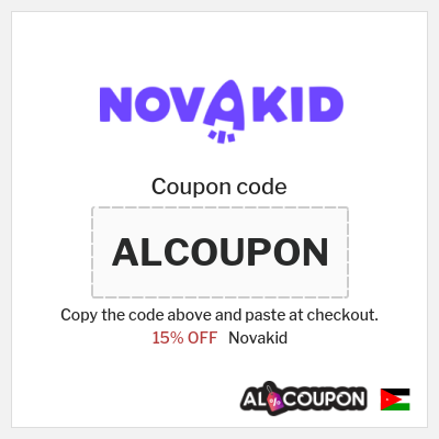 Coupon for Novakid (ALCOUPON) 15% OFF