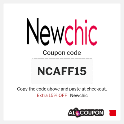 Coupon for Newchic (NCAFF15) Extra 15% OFF 