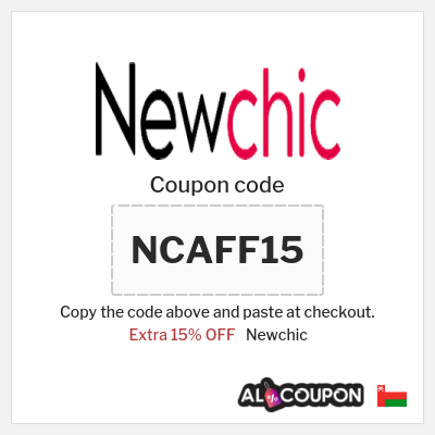 Coupon for Newchic (NCAFF15) Extra 15% OFF 