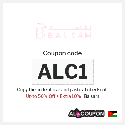 Coupon discount code for Balsam 10% OFF