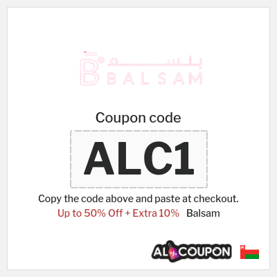 Coupon discount code for Balsam 10% OFF