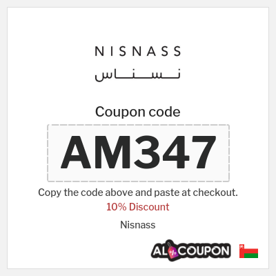 Coupon for Nisnass (AM347) 10% Discount