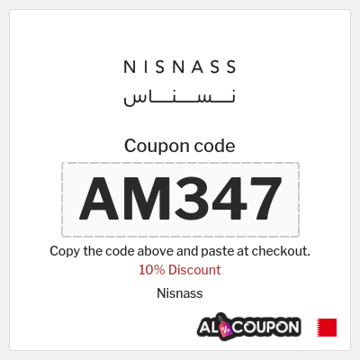 Coupon for Nisnass (AM347) 10% Discount