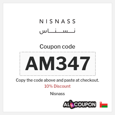 Coupon for Nisnass (AM347) 10% Discount