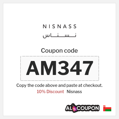 Coupon for Nisnass (AM347) 10% Discount