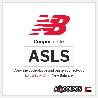 Coupon for New Balance (ASLS) Extra 10% OFF