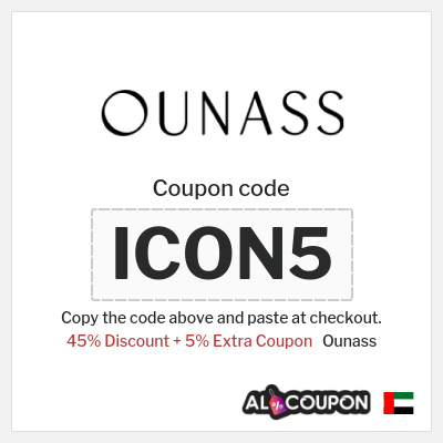 Ounass Coupon (ICON5) Ounass Promo Code  November 2025
