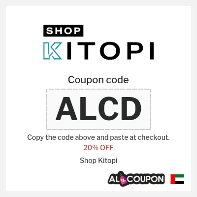 Coupon for Shop Kitopi (ALCD) 20% OFF