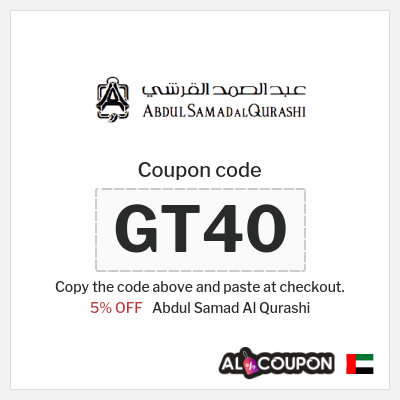 Coupon discount code for Abdul Samad Al Qurashi Up to 60% Off