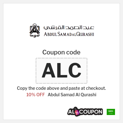 Coupon discount code for Abdul Samad Al Qurashi 10% OFF