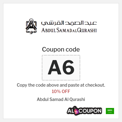 Coupon discount code for Abdul Samad Al Qurashi 10% OFF