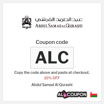 Coupon discount code for Abdul Samad Al Qurashi 10% OFF