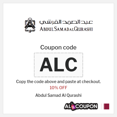 Coupon discount code for Abdul Samad Al Qurashi 10% OFF
